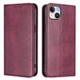 thumbnail image 2 of Allytechgroup for Apple iPhone 13 Case Folio Stand RFID Blocking [Wireless Charging] Magnetic Wallet Cover with Credit Card Holder/Card Cash Pockets/PU Leather & Soft TPU Shockproof Cover, Winered, 2 of 16