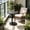 Black, variant on chaungfeng 20" Round Bar Table, Modern Stylish Side Table with Base for Living Room Bedroom Office Patio Bistro, Portable Couch Table Bedside Table Blue