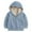 Blue, variant on YunPes Kids Girls Fleece Hooded Jacket Cardigan Winter Warm Zipper Plain Coat Cute Soft Furry Fuzzy Fall Outwear with Pockets