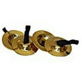 thumbnail image 3 of Rhythm Band Brass Cymbals With Knobs Finger Cymbals, Two Pair With Straps, 3 of 3