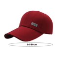 thumbnail image 5 of Tnobhg Men Baseball Hat Long Hard Brim Solid Color Sunscreen Anti-UV Adjustable Ponytail Hole Casual Hip Hop Outdoor Sun Cap, 5 of 7