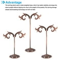thumbnail image 4 of Earring Holder, 3pcs Earring Stand Earring Display Stands Storage Organizer Metal Rack Spray for Photography, Bronze, 4 of 5