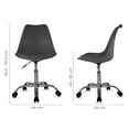 thumbnail image 3 of Silla de Oficina Secretarial Mundo In Estilo Eames JM-55 Gris, 3 of 8