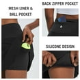 thumbnail image 2 of BALEAF Women's Pleated Tennis Skirts with Shorts Pockets High Waisted Golf Skorts Black X-Small, 2 of 5