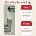 thumbnail image 6 of 2x6 FT Kitchen Runner Rugs Non Skid Washable, Faux Wool Rug Runners for Hallways Bathroom Carpet Runner, Soft Indoor Modern Floor Rug for Entryway Laundry Room, 6 of 11