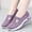 Light Purple, variant on Women's Knit Walking Shoes, Breathable Mesh Slip-On Sneakers with Foam Cushion & Non-Slip Sole, Casual Shoes for Women Outdoor Jogging Dark Purple 42