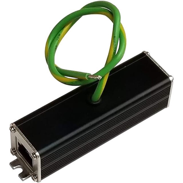 Tycon Systems Network Lightning & Surge Protector - 10Gbps Data Rate, LAN & POE 70V Clamp Voltage, 10KA Surge