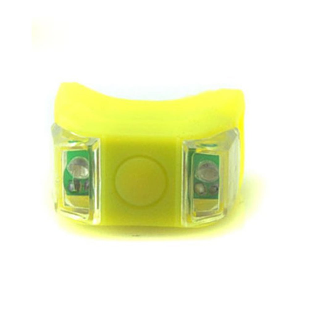 Details about   New Silicone Bike Bicycle Cycling Head Front Rear Wheel LED Flash Light Lamp HQ 