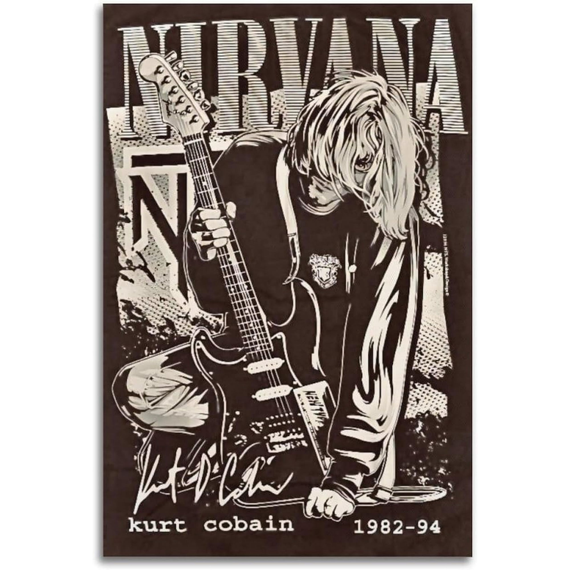 NIRVANA 90’s vintage poster  cobain Nirvana Original ca. 1990 British 40 by 60 Poster - Posteritati