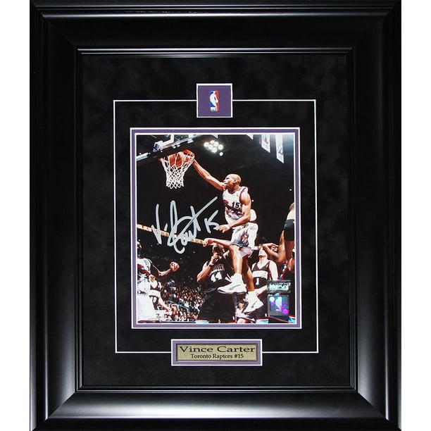Framed Vince Carter Toronto Raptors Autographed Purple 1998 Mitchell & Ness  Authentic Jersey