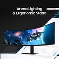 thumbnail image 5 of Monitor curvo para juegos SAMSUNG Odyssey G9 (G95C) serie DQHD 1000R de 49", 240 Hz, 1 ms (GtG), DisplayHDR 1000, AMD FreeSync Premium Pro, modo de ahorro de ojos, cambio de fuente automático+, LS49CG, 5 of 5