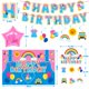 thumbnail image 2 of Set de decoración para fiesta de cumpleaños KZXAXHIU para profesor de inglés, 2 of 7