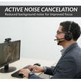 thumbnail image 3 of Auriculares inalámbricos profesionales Cyber Acoustics con cancelación de ruido por IA (HS-1500BT II): incluyen tecnología ANC y cancelación de ruido con IA para llamadas con sonido profesional y un a, 3 of 5