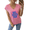 1-pink, variant on GIFFIMY Women's Humorous Baseball Quote V-Neck Short Sleeve T-Shirt Striped Relaxed Fit Everyday Wear