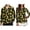 Black Lemon, variant on FOR U DESIGNS Black Leopard Print Long Sleeve Golf Tops for Couples 1/4 Zip Matching Quick Dry Moisture Wicking Polo Shirts Outfits
