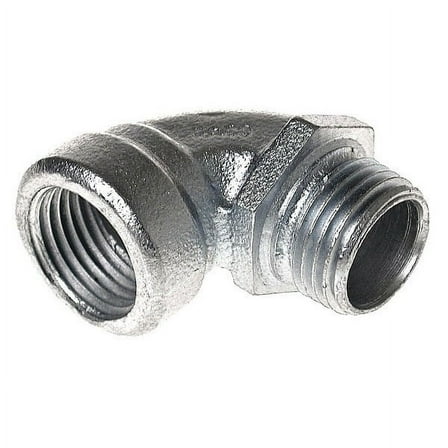 Raco IMC 90 Deg Elbow, 3/4 in, Threaded, Iron, Zinc Plated 1723