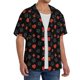 thumbnail image 2 of Balery Poker Creative Symbols Camisa Casual de Manga Corta con Botones para Hombre, Texturizada, Estilo Cubano, para Playa, Verano-XX-Large, 2 of 5