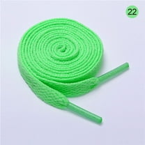 Zhuge 2 Pair Flat Shoe laces 8mm Wide Shoelaces for Athletic Running Sneakers Shoes Boot Strings-A22