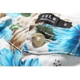 thumbnail image 4 of SSLR Mens Shorts Casual Cotton Floral Hawaiian Shorts Beach Shorts Pants, 4 of 7