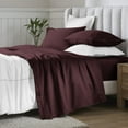thumbnail image 3 of Superior Egyptian Cotton Deep Pocket 650 TC Sheet Set, California King, Plum, 3 of 9