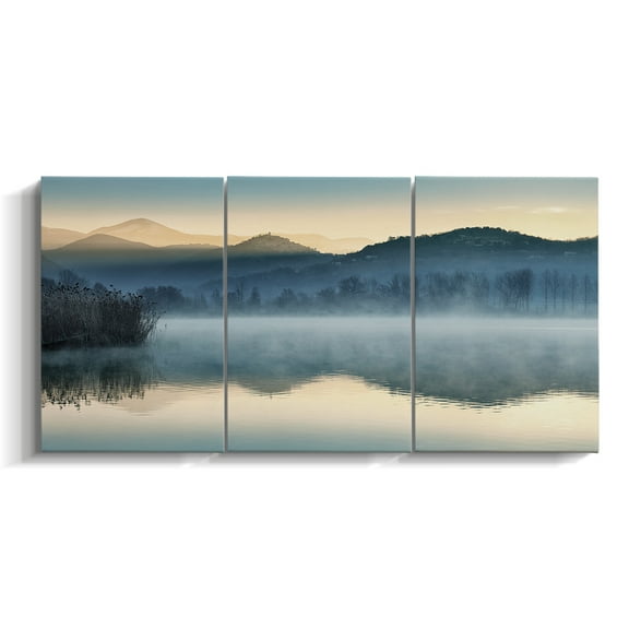 Wexford Home Quiet Morning - 32" x 64" Multi-Piece Canvas Art, Ready to Hang