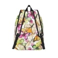 thumbnail image 2 of Lsque Butterflies2 Pattern Canvas Daypack, Durable Backpack, High-quality Versatile Backpack,Vintage Compact Backpack-Medium, 2 of 6