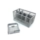 thumbnail image 5 of Cesta de cubiertos reemplazo para lavavajillas, inserto inferior, 24x14x24 cm, mango desmontable, metal, para cocina, alta capacidad, fácil instalación, compatible con lavavajillas modernos,, 5 of 9