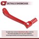 thumbnail image 4 of Palanca de cambio de motocicleta plegable Unique Bargains para Honda CRF150F 2003-2017, aleación de aluminio, palanca de cambio roja con cabeza roja y anillo de tono plateado, 4 of 6