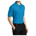 thumbnail image 3 of Mafoose Male Silk Touch Polo Men Extended T-Shirts Turquoise 6XL, 3 of 7