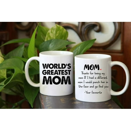 

Familyloveshop LLC Worlds Greatest Mom Coffee Mug Best Mom Ever Gifts for Mom Mothers Day Gifts Thanks For Being My Mom Mug 11oz 15oz