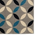 thumbnail image 2 of Capri Conrad Light Grey Rug 65 x 93 Transitional Style Easy Care Polypropylene, 2 of 6