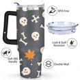 thumbnail image 3 of Happy Halloween Tumbler with Handle Insulated Water Bottle 40 oz Cafe Tumblers for Drinking Coffee Water Wine Ideal Gift for Husband Son Dad, 3 of 7