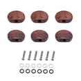thumbnail image 4 of Maytalsory 6Pcs Coffee Colour Guitar Tuning Pegs Replacement Button Cap Handle knob Style A 1Set, 4 of 6