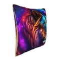 thumbnail image 2 of ZNDUO Colorful Purple Lion Throw Pillows, Throw Pillows for Couch-Indoor Decorative Pillows,20"x20", 2 of 8