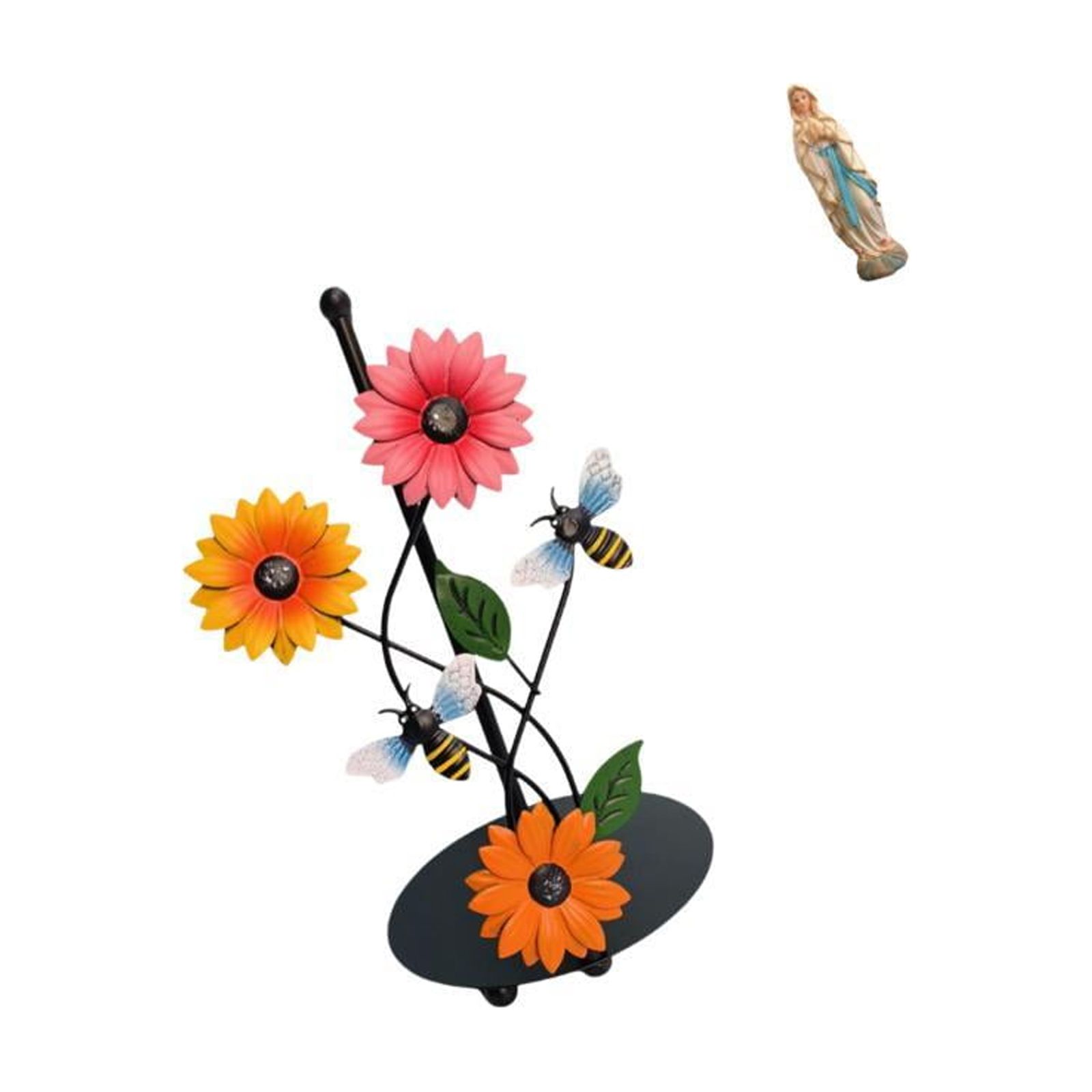 Fiocias Toilet Paper Holder Paper Towel Holder Countertop Luther Statue Mary Statue Figurine Resin Iron Lightweight Antirust Suitable for Kitchen Table