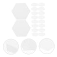 thumbnail image 3 of KAKOWELY 300Pcs Practical Drawing Patchwork Tool for Artists with Hexagonal Design and White Color, 3 of 7