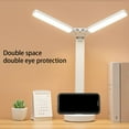 thumbnail image 2 of OUSITAID LED Double-Head USB Desk Lamp Eye Caring Double Swing Arm Table Lamps for Desk Headboard Video Conferencing(Type 9), 2 of 8