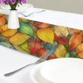 thumbnail image 4 of Yayeee Table Runner 90 inches Long Home Kitchen Dinning Party Decoration, Retro Autumn Leaves, 4 of 7
