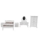 thumbnail image 1 of 5pcs 1/12 Dollhouse Miniature Furniture Wooden Mini Bedroom Set AccessoryBedroom Furniture Set, 1 of 4