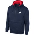 thumbnail image 2 of Men's Colosseum Navy UConn Huskies Half-Zip Hoodie, 2 of 3