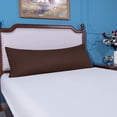 thumbnail image 5 of [Pillowcase]-Ultra Soft Microfiber Body Pillowcase, Cozy Machine Washable long Pillow Cover, Chocolate, 1 Count, Pillow not included, 5 of 5