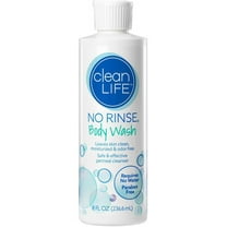 No-Rinse Body Wash, Lightly Scented, 8 Oz. Bottle, 2 Count