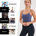 thumbnail image 5 of VENUZOR Women’s Longline Sports Bra Tank Padded Camisole Bras for Women Workout Yoga Bras Vest Gym Running, 5 of 7