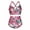 Red, variant on Babysbule Swimsuits for Women Women's Bikini Swimsuit Swimsuit Women's Bandage Wimsuit Color Matching