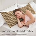 thumbnail image 5 of Country Farmhouse Body Pillow Covers 20"x54", Vintage Plants Lines Pattern Brown Soft Brushed Microfiber Breathable Throw Pillow Covers, Pillowcase with Zipper for Couch Sofa Bedroom Living Room, 5 of 9