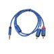 thumbnail image 5 of Puerto de aleación de aluminio Adaptador de 3,5 mm a 2RCA Teléfono a amplificadores Mezclador de audio Subwoofer Cable de audio AUX de cine en casa Inevent PJ7092-04, 5 of 7