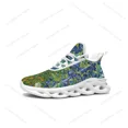 thumbnail image 1 of Zapatillas deportivas planas con diseño de flores de iris para hombre y mujer, deportivas de alta calidad con cordones de malla, calzado a medida, color blanco, 1 of 6