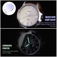 thumbnail image 4 of Mirar YAZOLE - Reloj de cuarzo para hombre, exquisito reloj de pulsera para hombre con bloqueo de luz azul, cristal mineral, tiempo preciso, puntero luminoso, 3 ATM, relojes de negocios a prueba de ag YAZOLE Mirar, 4 of 7