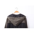 thumbnail image 4 of Beautiful Giant Polyester Men's Coat Long Sleeves Water Resistant Windbreaker Hoodie Jacket, 4 of 5