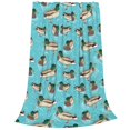 thumbnail image 2 of Fotbe Mallard Ducks Swimming In The Lake Manta de Franela Acolchonada con Estampado, Súper Suave y Esponjosa, Extra Grande para Sofá, Cama, Uso Todo el Año-40"x30", 2 of 7
